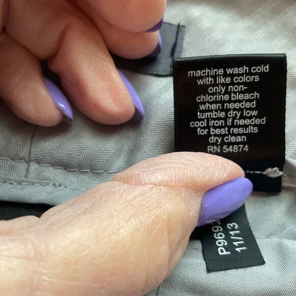 Limited Drew Fit Gray Front Back Pockets Zip Front dress Pants 2R - Picture 5 of 6